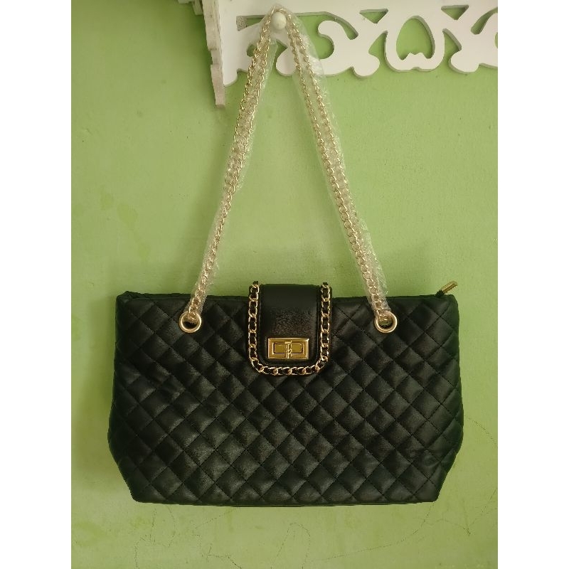 [HONYAN] Tas Tote Bag Wanita Tas Selempang Shoulder Wanita Tali Rantai