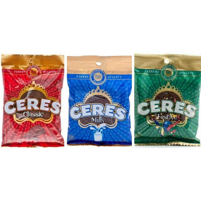 

[COD FM79] Ceres Classic/ Milk/ Festive Hagelslag 200 gram/ 225 GR Meses Harga Termurah ( ⌒