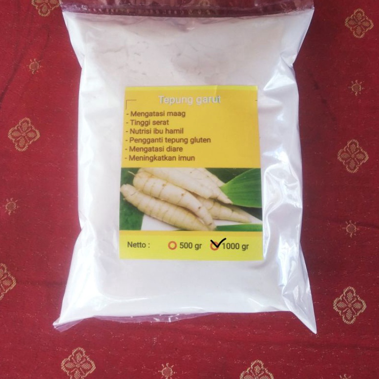 

[GPZ61] Tepung garut 1kg/ pati garut 1 kg ( 1000 gr) ( sudah di ayak lebih bersih) 96