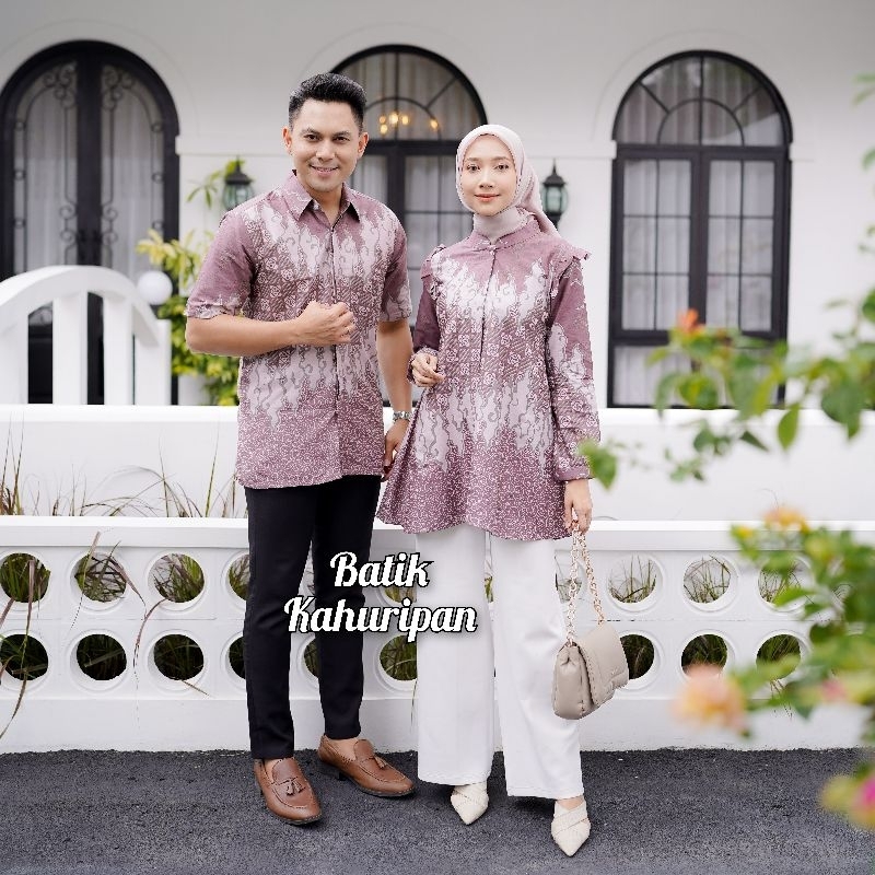 Blouse Batik Baju Batik Wanita Lengan Panjang Batik Couple Modern Motif Lolipop By Batik Kahuripan