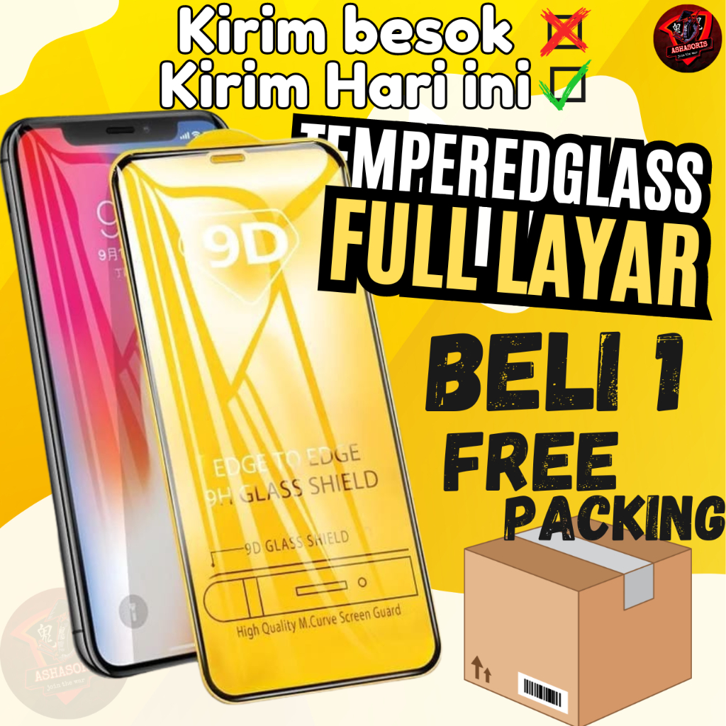 Tg Tempered Glass Full Layar Xiaomi Redmi 9 9a 9c A2 10a A1 Ashasoris