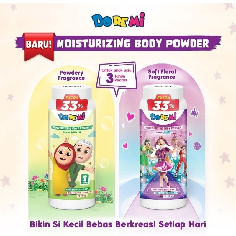 Doremi moisturizing body powder 75gr