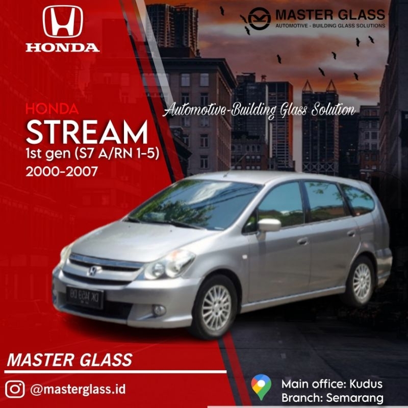 Kaca depan honda stream gen 1 (S7A/RN1-5) 2000-2007 xyg
