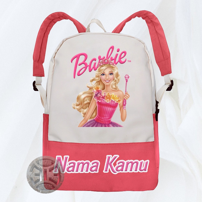Tas Anak Barbie Doll Tas Sekolah Anak Barbie Gratis Nama