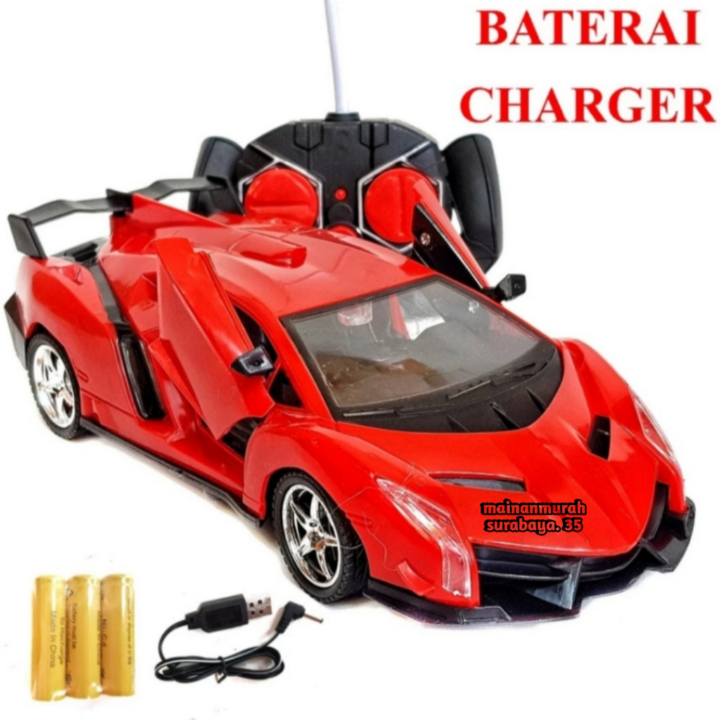 Mobil Remote Control Sport Car PR 17228 | Mainan Anak Terbaru RC Super Pintu Bisa Buka Tutup | Maina