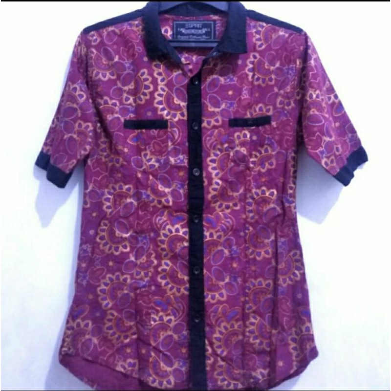 Kemeja Wanita Motif Batik Second 