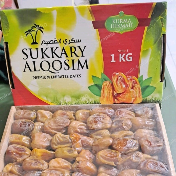 

Kurma Sukari Al Qassim Premium Hikmah Sukkari 1kg