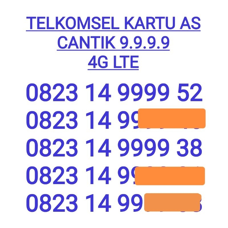 Kartu as cantik seri kwarted 9999 langka