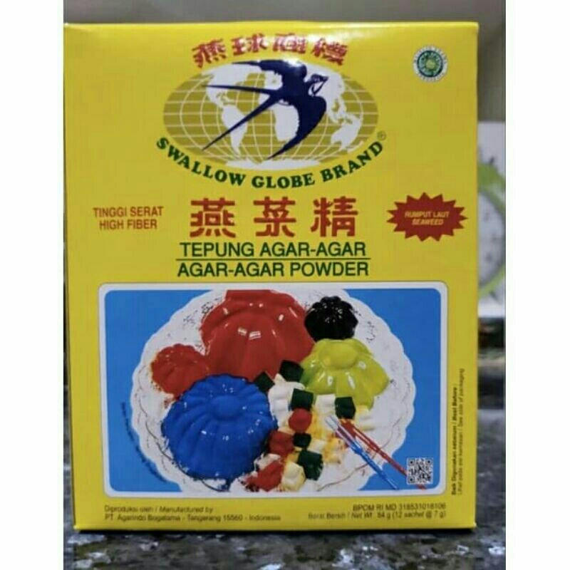 

Agar Swallow globe putih