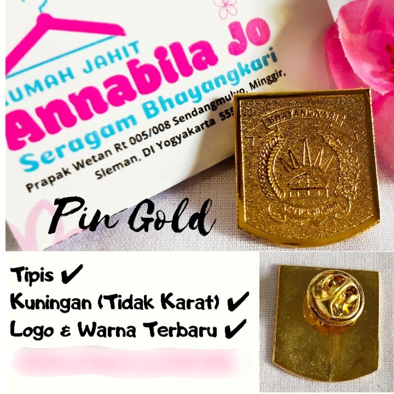 Pin Gold/Emas Bhayangkari