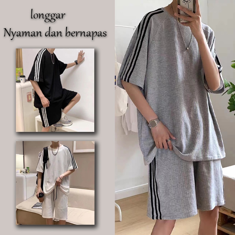 one set wanita korean style one set kaos Baju Basket Wanita Korea  one set ootd setelan olahraga One