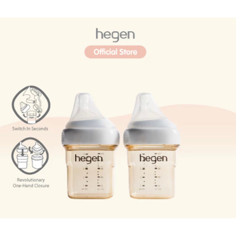 Hegen PCTO Feeding Bottles PPSU 150 ml satuan -Botol Susu Bayi Hegen