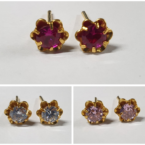 Aksesoris emas muda giwang mata