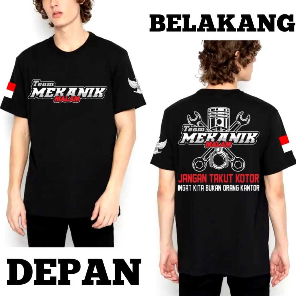 KAOS BAJU TEAM MEKANIK MALAM