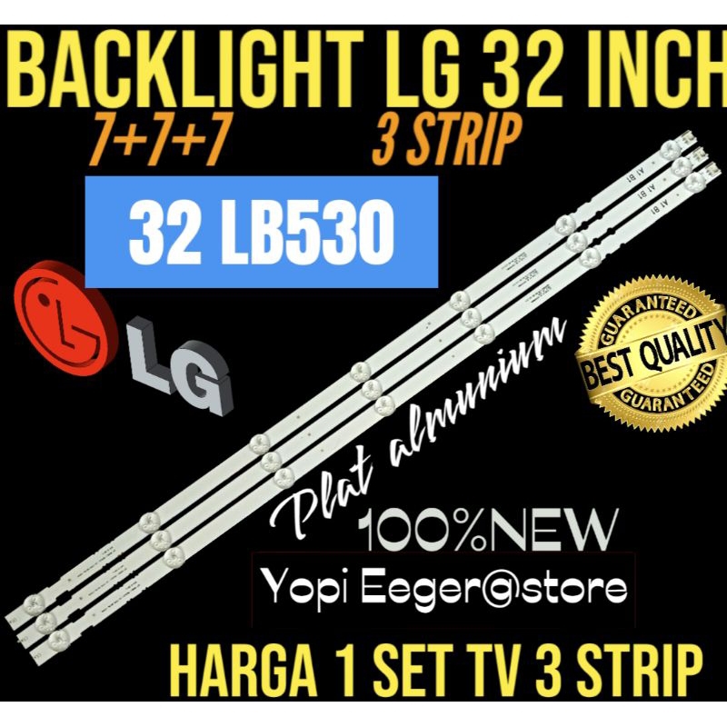 BACKLIGHT TV LCD LED LG 32 INCH 32LB530 777