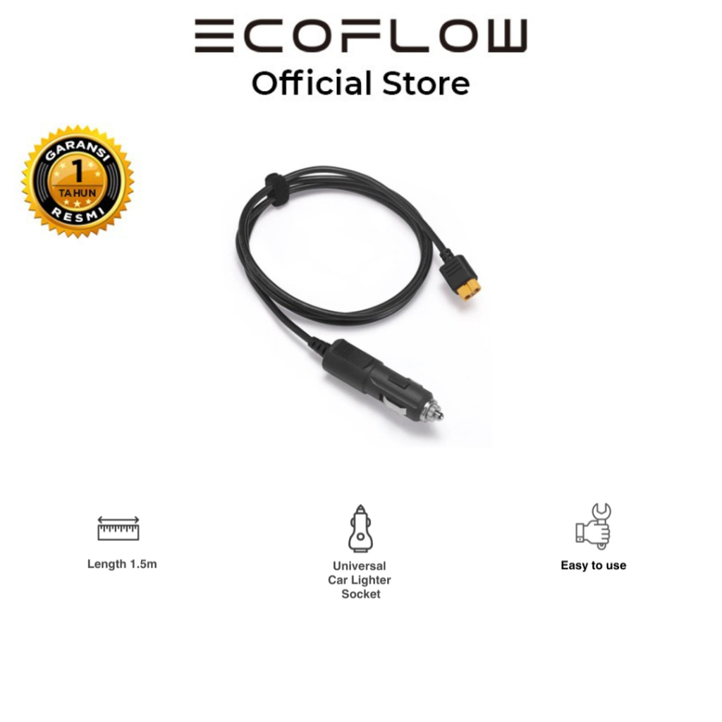 EcoFlow Kabel Power Station ke Car Lighter - Car Charging Cable