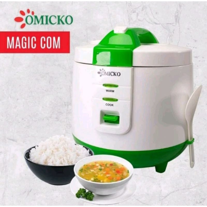 Rice Cooker Magic Com Omicko/TD Ukuran Kapasitas 1,2 Liter