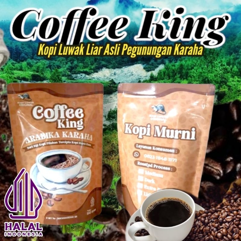 

Kopi Luwak Liar Arabika Karaha 100% ASLI Siap Seduh | Coffee King