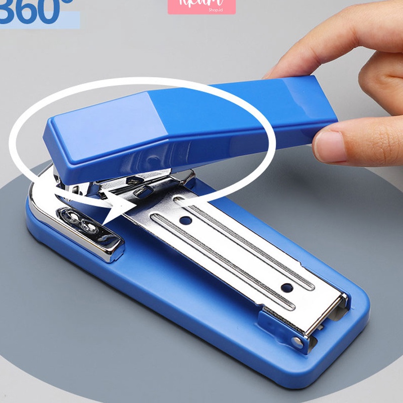 

Dijual Triple Stapler stepler rotatable/ Staples meja putar 3 arah besar/ Staples kantor Seller