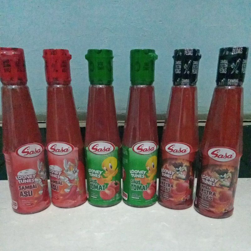 

Sasa saos tomat/sambal/ext pedas 135ml