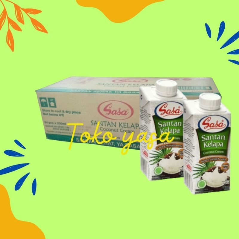 

SIAPKIRIM Satu Dus Sasa Santan Kelapa Instant 200 ml 24 pcs READY STOCK