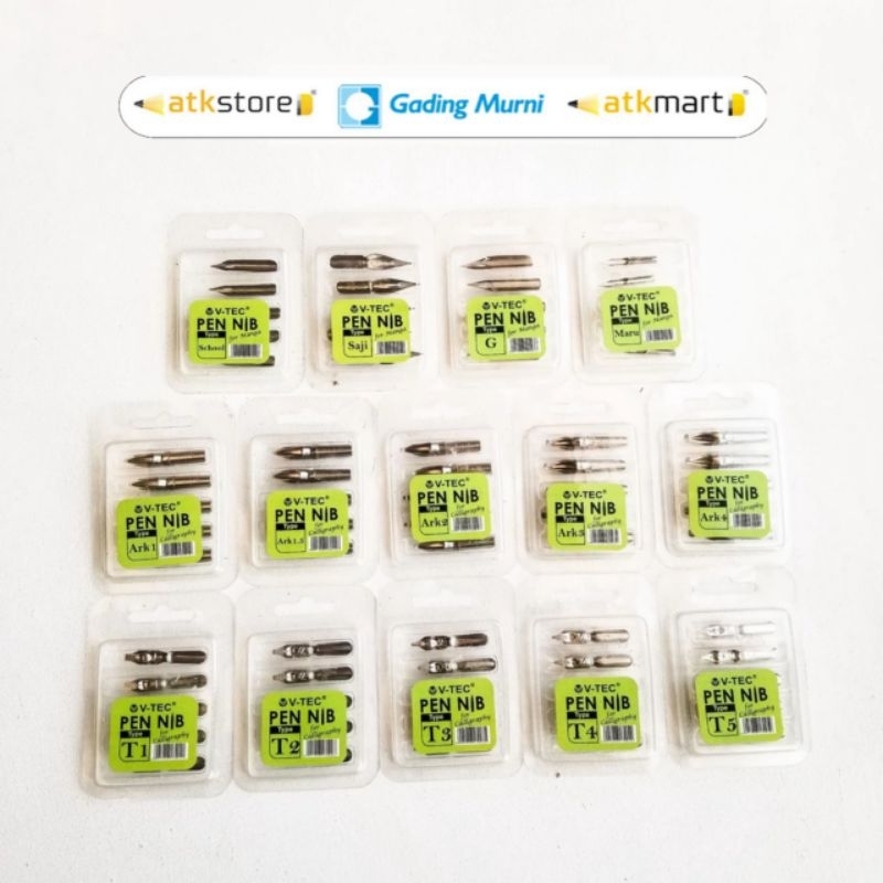 

V Tec Pen Nib isi 5 pcs for Calligraphy Manga Kaligrafi Komik