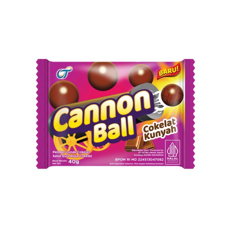 

Canon Ball Coklat Kunyah Permen 40gr