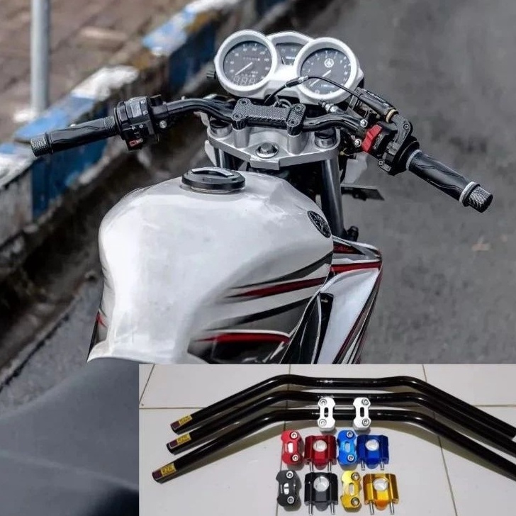 TIPE XLJ551 Setang stang stir rzr roadrace vixion new old nva nvl set raiser cnc