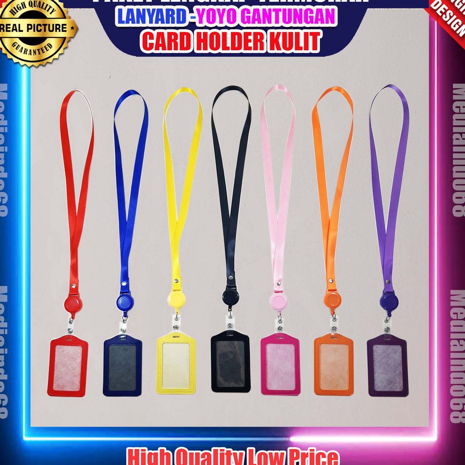 

Super Promo LANYARD YOYO GANTUNGAN CARD HOLDER KULIT - PAKET EXCLUSIVE TERMURAH Terupdate