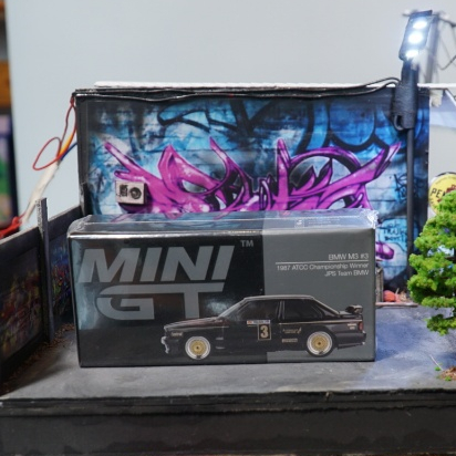 Mini GT BMW M3 #3 JPS Team 1987 ATCC Championship Winner Australia Exclusive 608