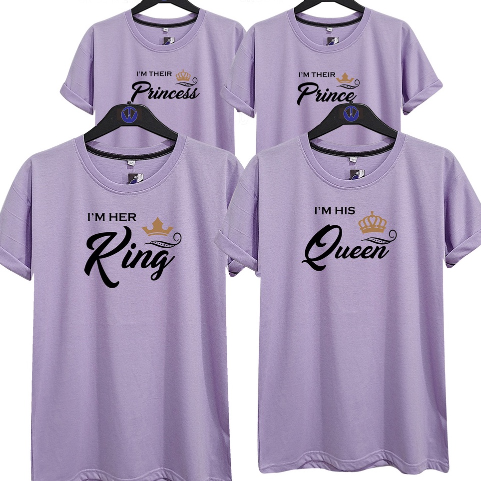 Best Produk FAMILY KQPP UNGU LILAC / KAOS KELUARGA KING QUEEN PRINCE PRINCESS / KAOS COUPLE / KAOS U