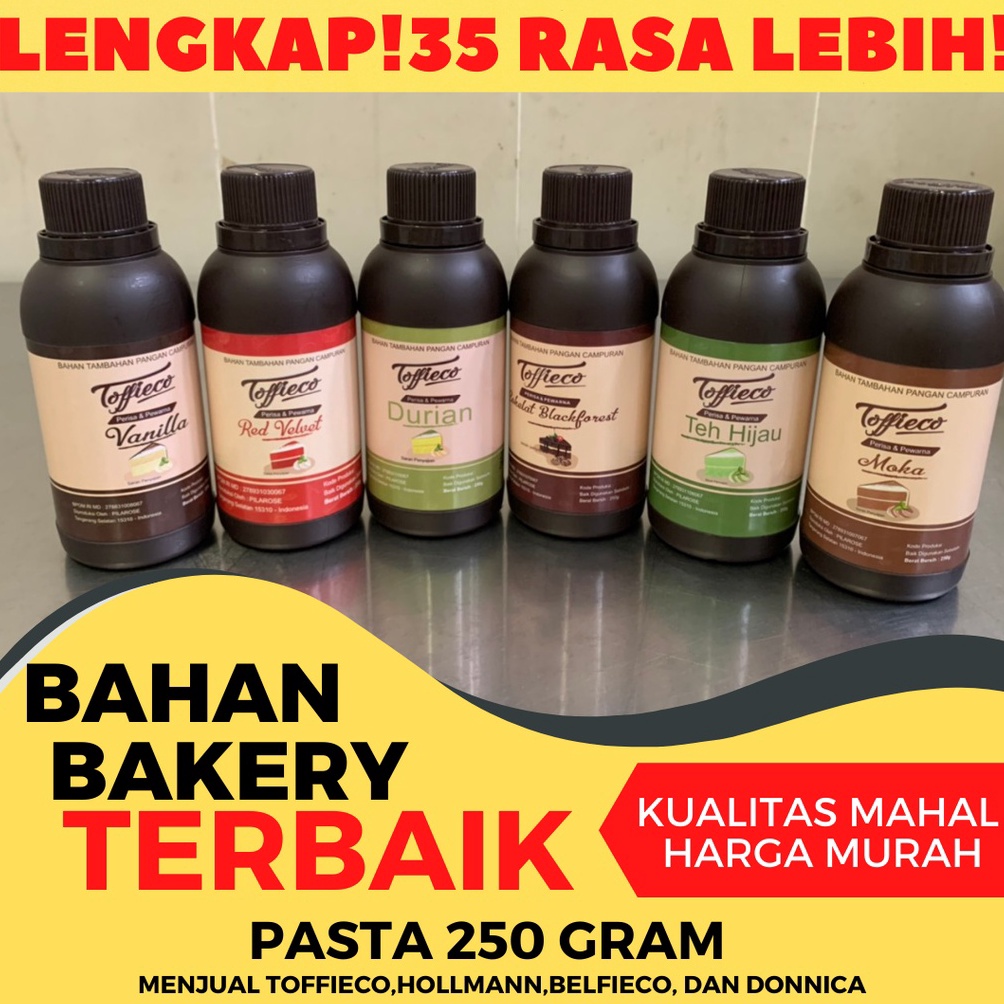 

[PRODUK-LIZKY58] PASTA PERISA TOFFIECO 250 GRAM TERLENGKAP! 39 RASA! a70sc