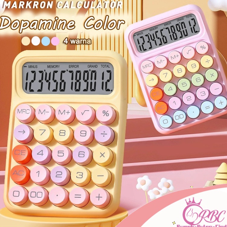 

Terlaku. 【Penjual Lokal】Kawaii Korea Dopamin Kalkulator Warna 12digis Display Besar Keyboard Dot Mekanik Tombol Besar Alat Tulis Sekolah&Kantor Kalkulator Elektronik Warna Permen Promo