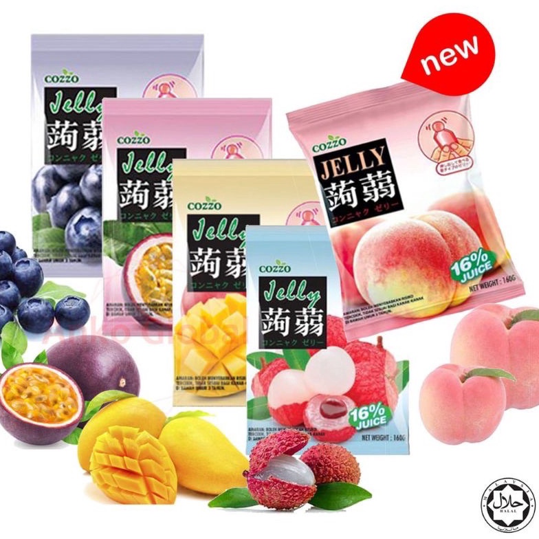 

[♧C93➢] Cozzo Jelly Zero Fat Konnyaku Jelly Pouch 蒟蒻 160g Cemilan Jelly Sunshine