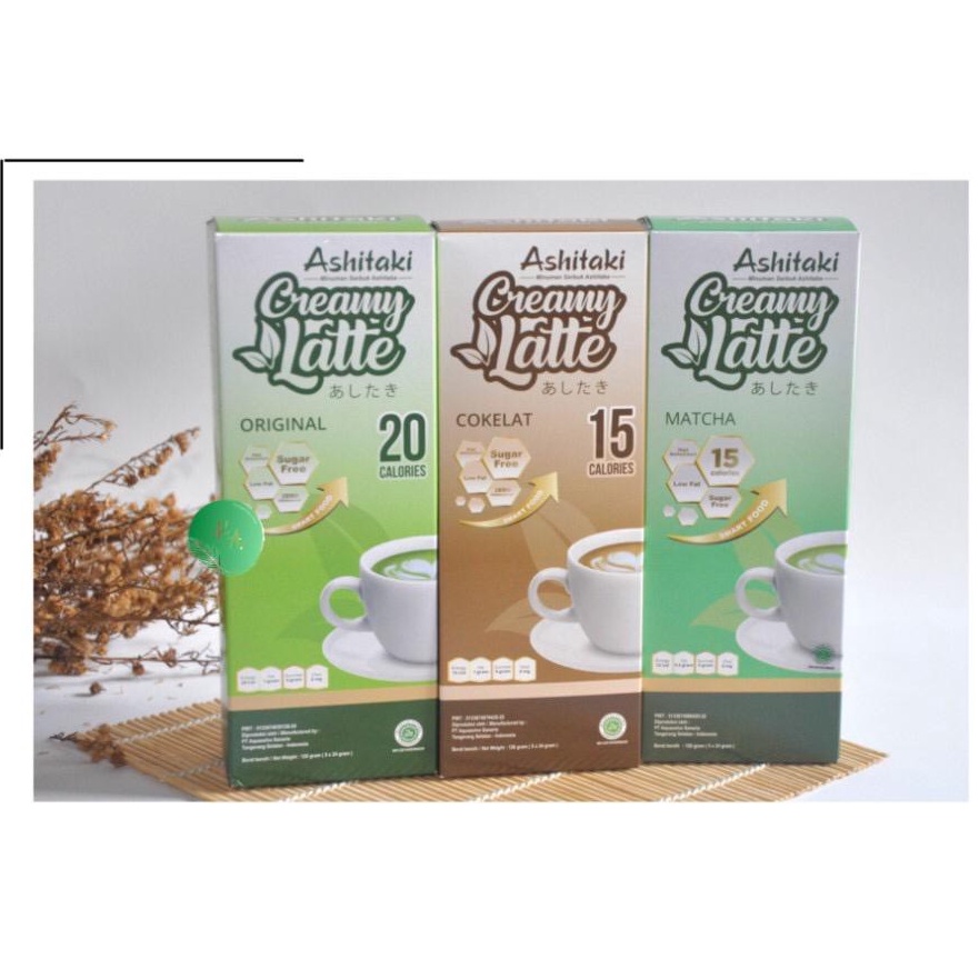 

R3@dy Br0 ASHITAKI CREAMY LATTE MINUMAN DIET | MINUMAN BUBUK ANTIOKSIDAN STEVIA
