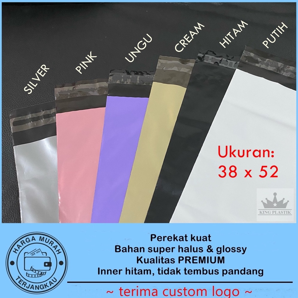 

Ready Stok.. 38x52cm Polymailer kantong paket (100pcs) G0B