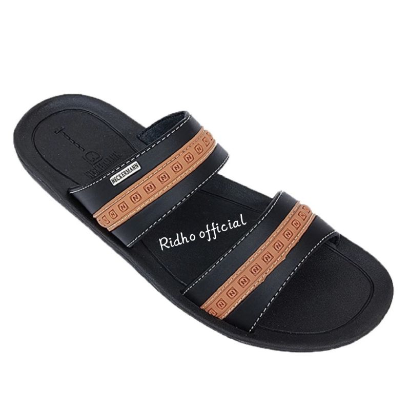 Neckerman LV 9352 Terbaru Sendal selop pria dewasa - Hitam