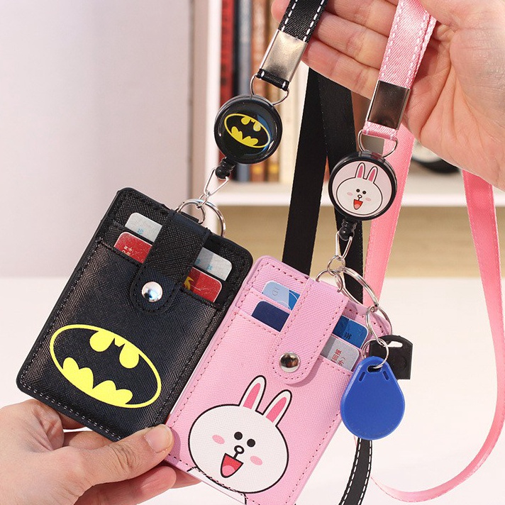 

Baru 2414 Name Tag/ID Card Holder/Gantungan Kartu Nama/Tali Id card Nama 3 Slot Ready