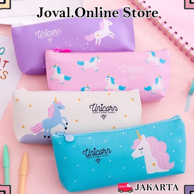 

Ready Stok TEMPAT PENSIL MOTIF UNICORN LUCU Sale