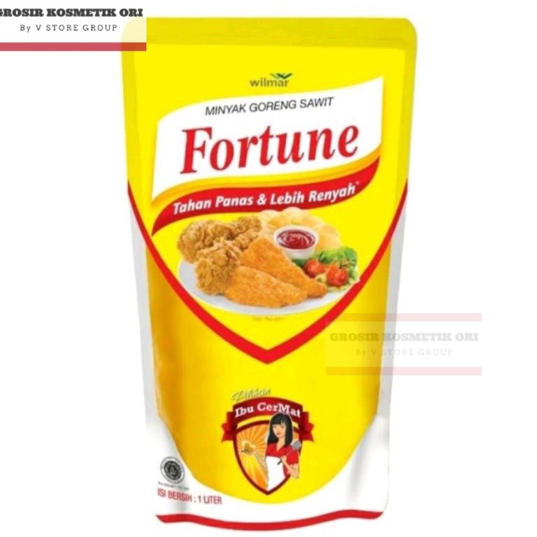 

[♕G18➢] MINYAK FORTUNE 1LITER KEMASAN REFIL Stock Ada