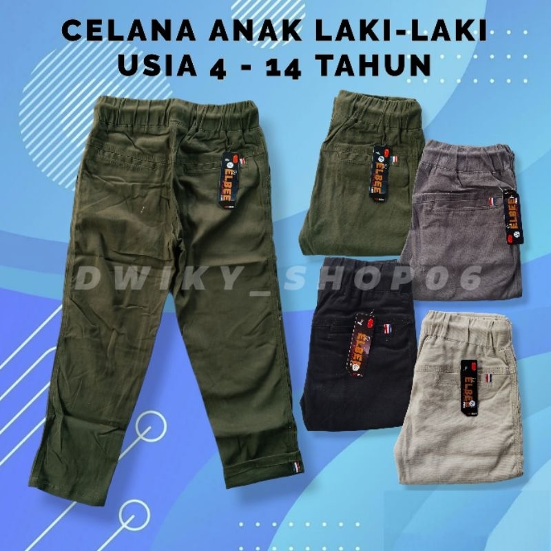 Celana chinos anak anak laki laki celana chinos melar strit