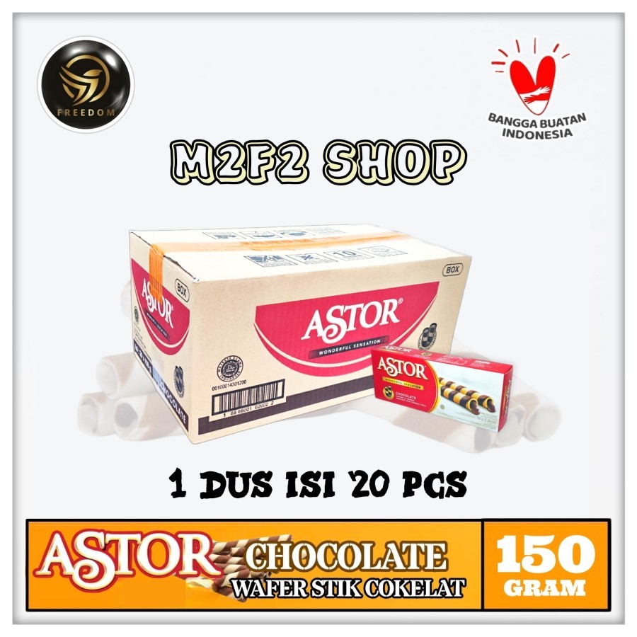 

ASTOR Wonderful Sensation Stick Chocolate | Wafer Stik Cokelat - 150 gr (Kemasan Karton)
