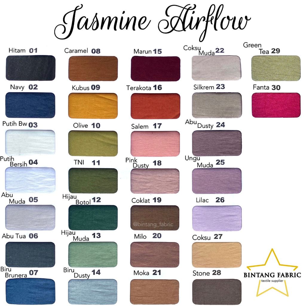 Bahan Kain Gamis Jasmine Airflow Crinkle per 1 m