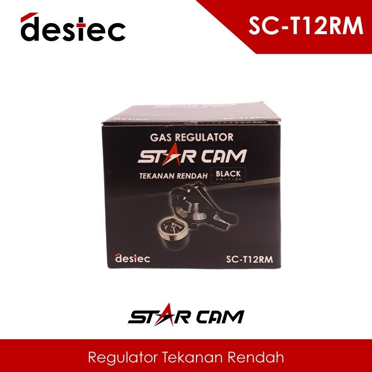 Regulator Kompor LPG STARCAM + METER Star Cam Pengaman Gas Anti Bocor Original Destec - Star Cam