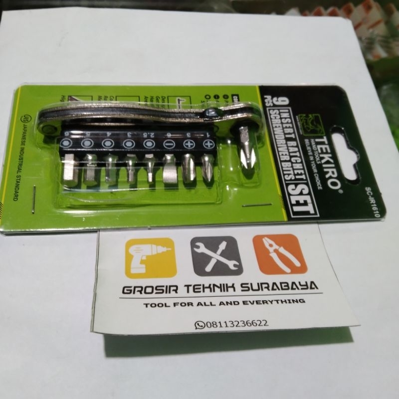 Obeng Putar Obeng Ratchet Screwdriver Obeng Tekiro