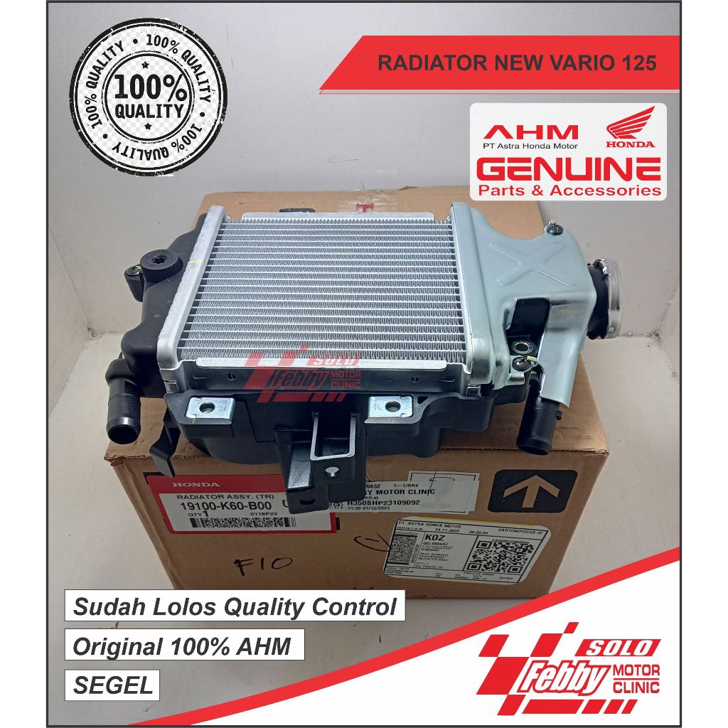 RADIATOR HONDA NEW VARIO 125 ORIGINAL AHM 19100-K60-B00
