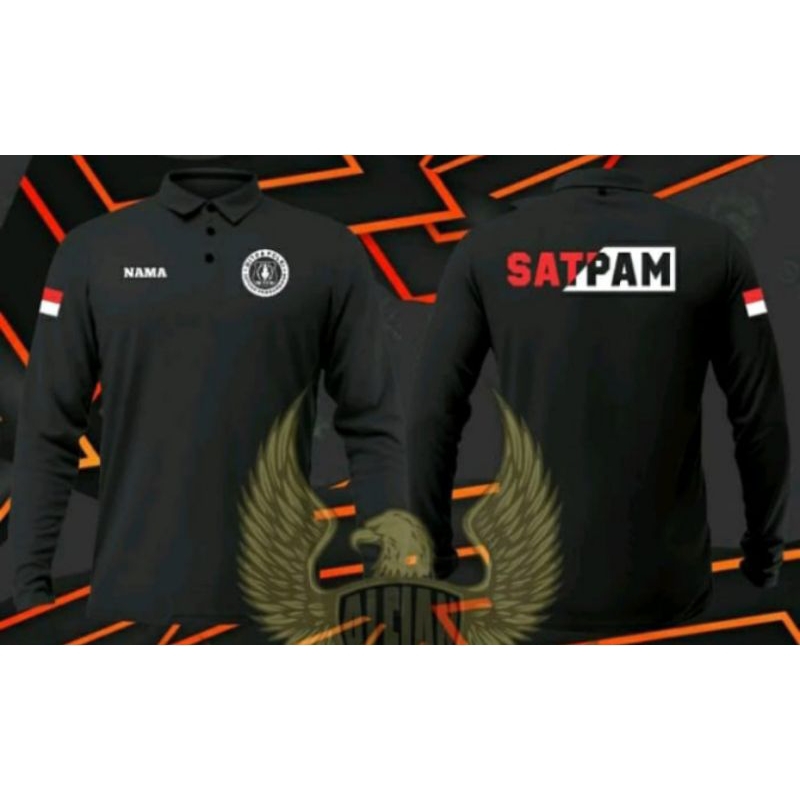 kaos kerah SECURITY