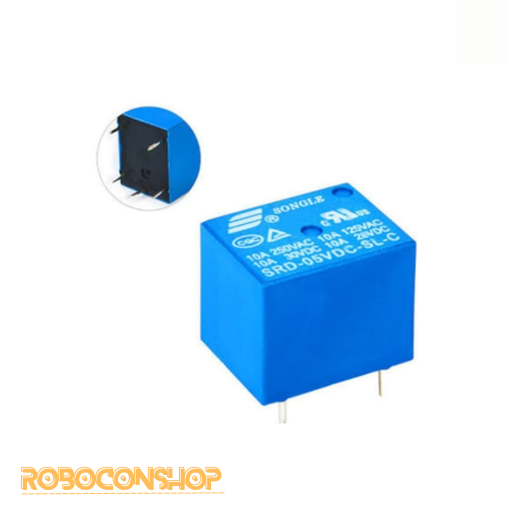 RELAY SONGLE 5V 10A SRD-05VDC-SL-C 5 PIN 5P 4PIN 4P