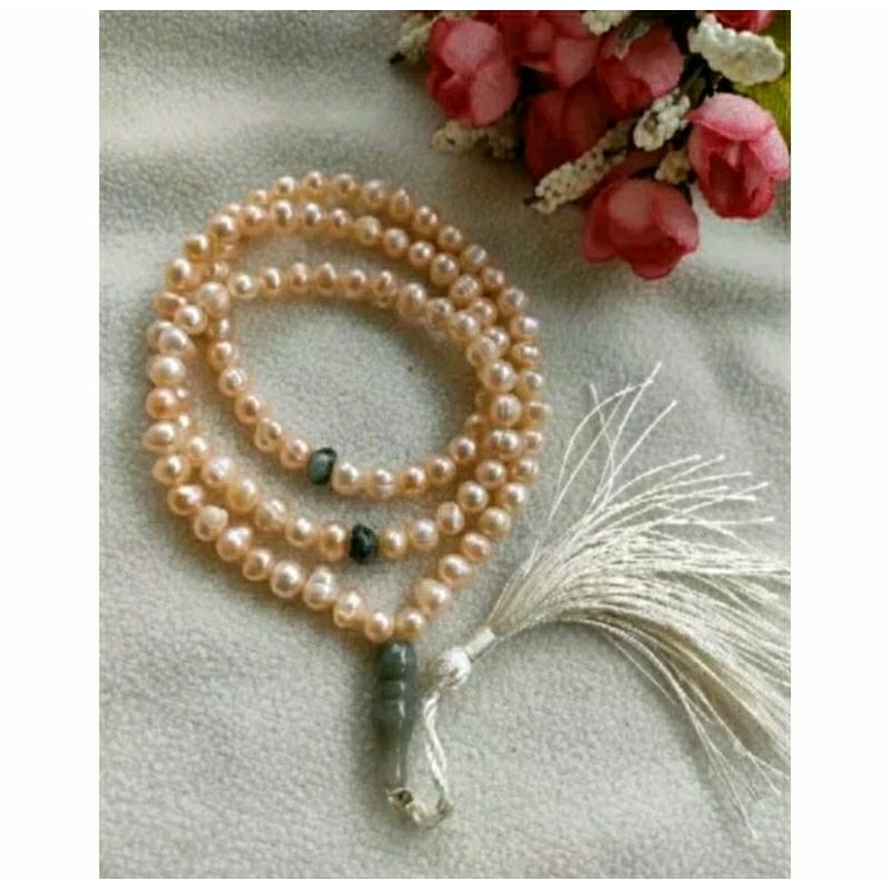 tasbih mutiara air tawar asli 99butir