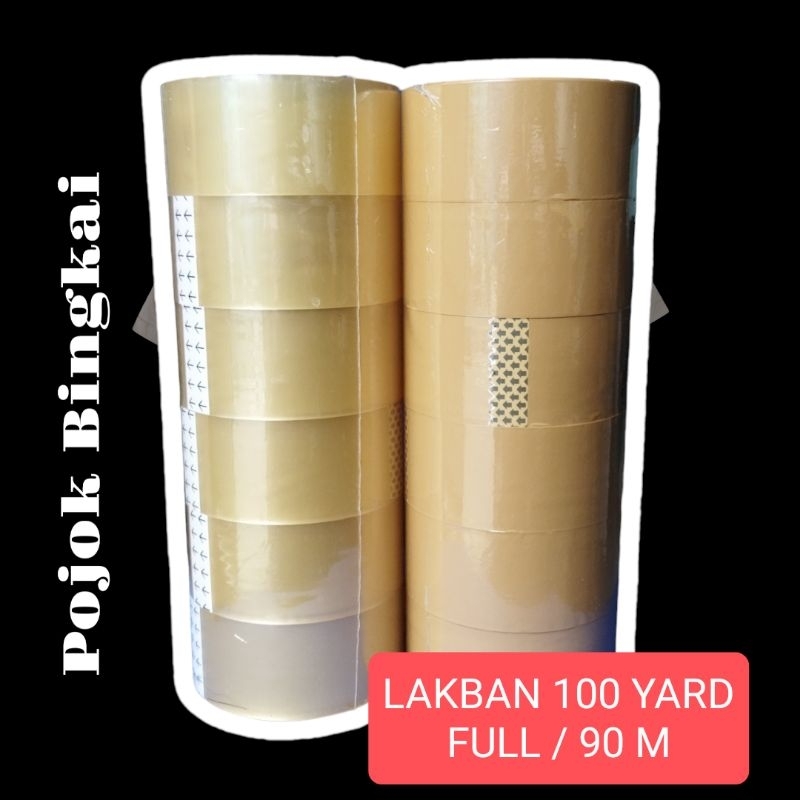 

Lakban 90 yard Coklat Dan Bening Termurah Ready Stok